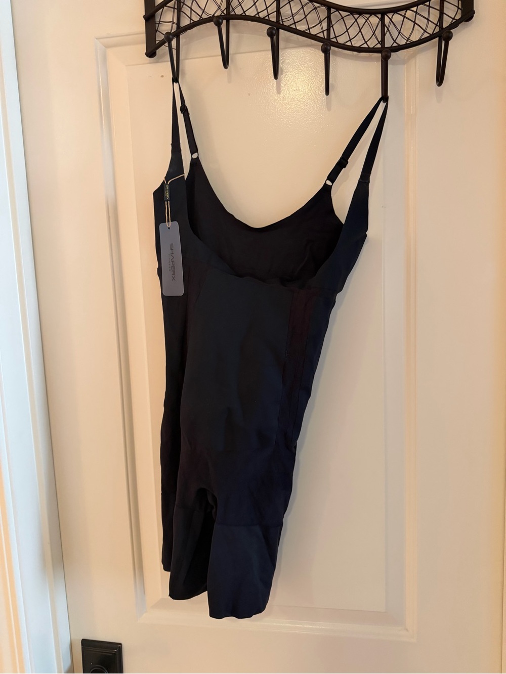 ShaperX Underbust Shapewear Bodysuit with Adjustable Straps - Black - size M